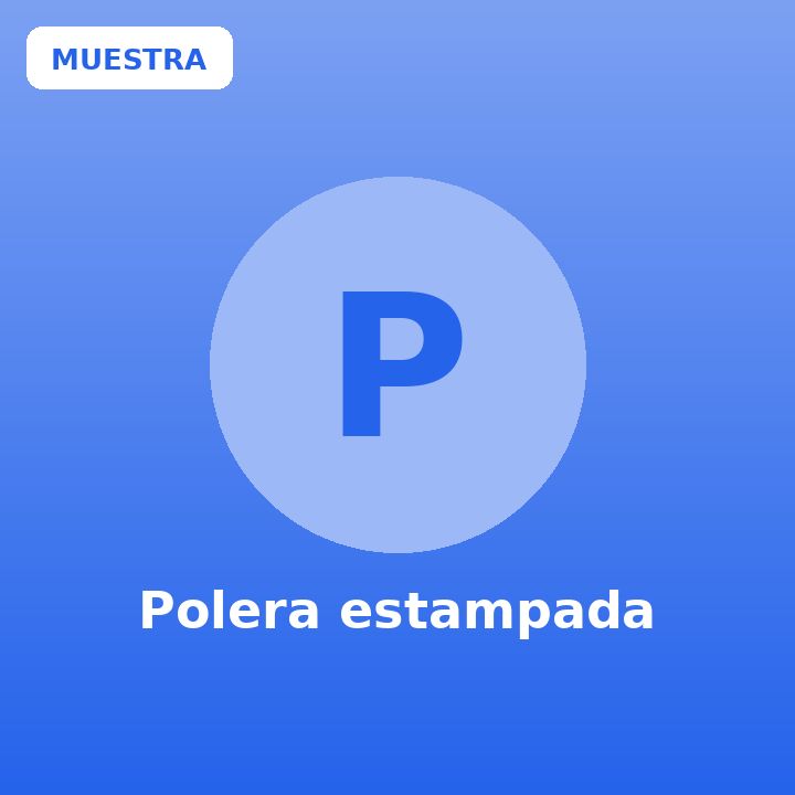 Polera estampada