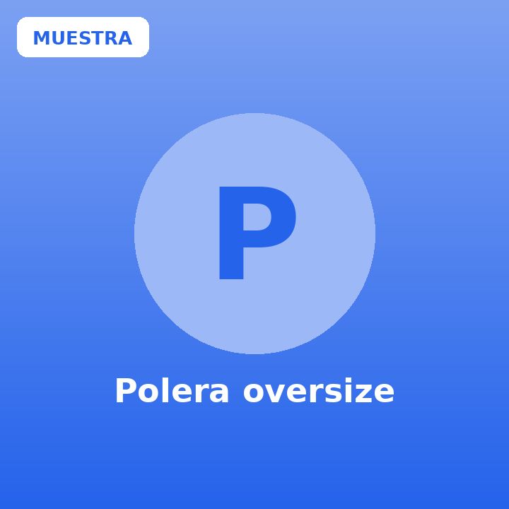 Polera oversize
