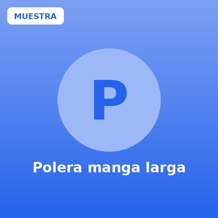 Polera manga larga