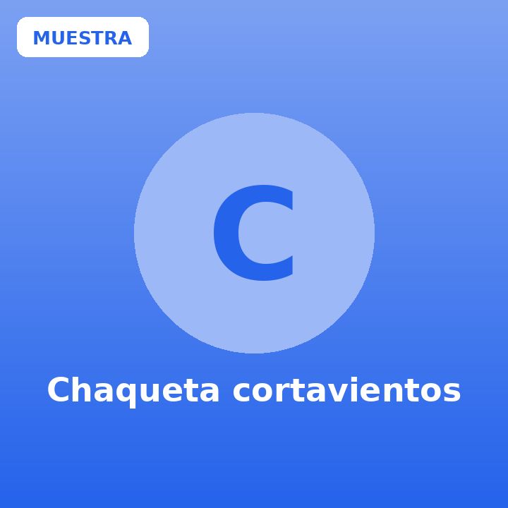 Chaqueta cortavientos