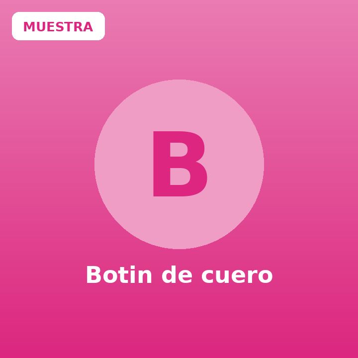 Botin de cuero