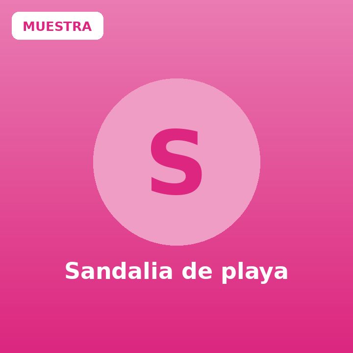 Sandalia de playa