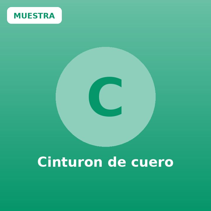 Cinturon de cuero