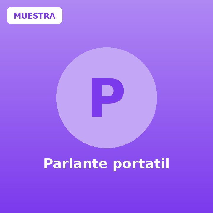 Parlante portatil