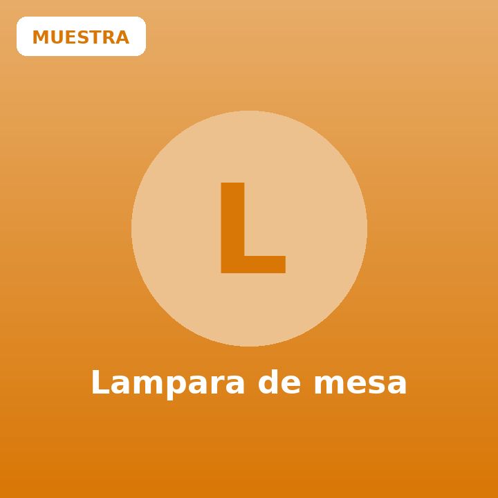 Lampara de mesa